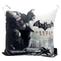 Almofada fibra veludo 40x40cm batman arkham city