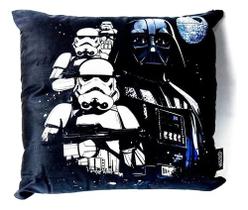 Almofada Fibra Veludo 40x40cm Darth Vader Death Star Wars