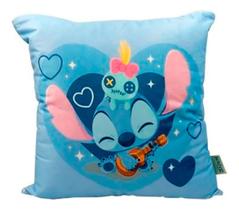 Almofada Fibra Veludo Disney Stitch Voodoo 40 X 40cm