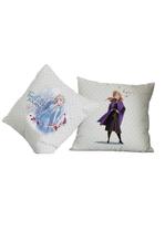 Almofada Flanela 40X40 Portallar Disney Frozen Elsa E Anna