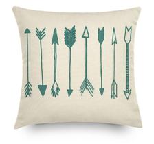 Almofada Flechas 40x40cm Jade