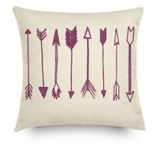 Almofada Flechas 40x40cm Vinho