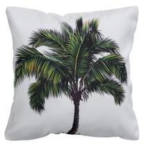 Almofada Folhas Ravenala Palma Costela Coqueiro Sarja 45x45