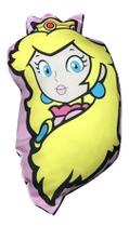 Almofada Formato 3D Princesa Peach Super Mario Bros - Rosa Almofada Formato 3D Princesa Peach Super Mario Bros - Rosa