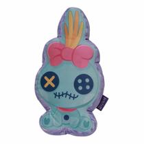 Almofada Formato Boneca Xepa Lilo Stitch Scrump Voodoo Enfeite Decoração Veludo Fibra Original Licenciado 3D