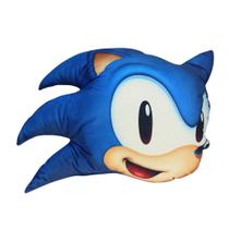Almofada Formato Cabeça Sonic Speed Poliester Zona Criativa - 10064788 Almofada Formato Cabeça Sonic Speed Poliester Zona Criativa - 10064788