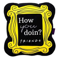 Almofada Formato Fibra Veludo Moldura Friends