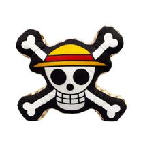 Almofada Formato Luffy Skull - One Piece Zona Criativa - 10065120
