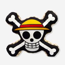 Almofada formato luffy skull - one piece