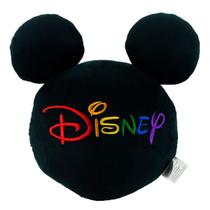Almofada Formato Mickey Arco-Íris Pelúcia 40 Cm