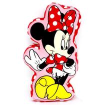 Almofada Formato Minnie Mouse Aveludada Oficial Disney