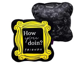 Almofada Friends Moldura How You Doing Preto Poliéster - Zc Almofada Friends Moldura How You Doing Preto Poliéster - Zc