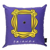 Almofada Friends Moldura Veludo Roxa 40x40cm Filmes & Séries
