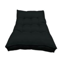 Almofada Futon Alto Oxford 120x80 Gigante Qualidade Preto Cód. 1649