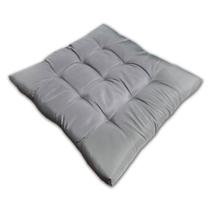 Almofada Futon Assento Decoração 60x60cm Flat Cinza Cód. 2483 Almofada Futon Assento Decoração 60x60cm Flat Cinza Cód. 2483