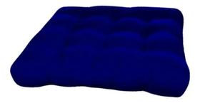 Almofada Futon Cadeiras Bancos Áreas 60x60 Azul Marinho Cód. 600 Almofada Futon Cadeiras Bancos Áreas 60x60 Azul Marinho Cód. 600