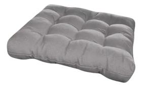 Almofada Futon Cadeiras Bancos Áreas 60x60 Cm Cinza Cód. 599 Almofada Futon Cadeiras Bancos Áreas 60x60 Cm Cinza Cód. 599
