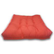 Almofada Futon Cadeiras Bancos Áreas 60x60 Cm Laranja Cód. 670