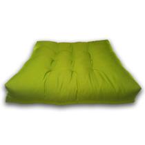Almofada Futon Cadeiras Bancos Áreas 60X60 Cm Verde Pistache