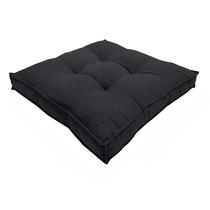 Almofada Futon Decoração 50X50 Cm Vários Modelos Preto