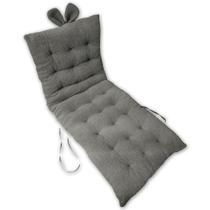 Almofada Futon Decorativo Orelha Coelho 140X60 Colchão Cinza