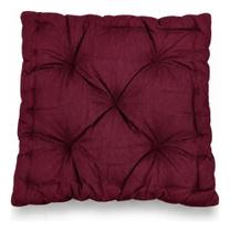 Almofada Futon Suede Aveludada Alta Cheia P/ Pallets Sofás Bancos 40x40x10 Extra Confortável
