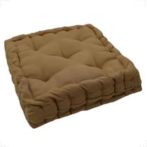 Almofada Futon Turco Quadrada Alta Cheia Sala Sofá Poltrona Cadeira Banco Cor Lisa 40x40x10cm Almofada Futon Turco Quadrada Alta Cheia Sala Sofá Poltrona Cadeira Banco Cor Lisa 40x40x10cm