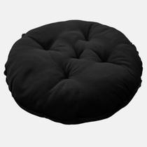 Almofada Futton Lisa Redonda 40cm Macia Cheia Cadeiras Poltrona Sofá Pallet