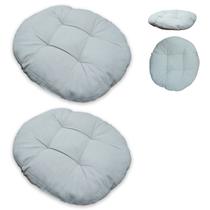 Almofada Futton Redonda Kit 2 Uni Assento Cadeira Sofa Sala Escritorio Estudio Home Office Quarto Conforto Decoracao Almofada Futton Redonda Kit 2 Uni Assento Cadeira Sofa Sala Escritorio Estudio Home Office Quarto Conforto Decoracao