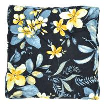 Almofada Futton Turco 42x42cm Plantas Preto Almofada Futton Turco 42x42cm Plantas Preto
