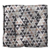 Almofada Futton Turco Wendy 40x40cm Triangulos Marrom