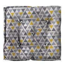 Almofada Futton Turco Wendy 42x42cm Triangulos Amarelo