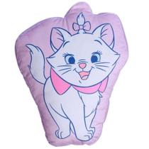 Almofada Gatinha Marie 3D Aveludada 34x45cm Oficial Disney - Zona Criativa