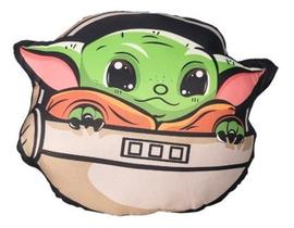 Almofada Geek Baby Yoda Grogu Star Wars - Verde