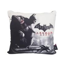 Almofada Geek Batman Arkham City DC 40x40cm Zona Criativa