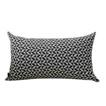 Almofada Geométrica 3d Azul & Branco Retangular Tipo: Completa