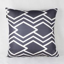 Almofada Georgia Geométrica Preta - CortBrás