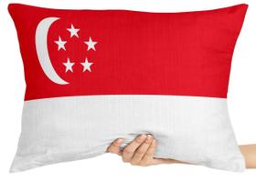 Almofada Gigante retângular ou Quadrada bandeira cingapura singapura