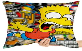 Almofada Gigante retângular ou Quadrada bart simpson caindo Almofada Gigante retângular ou Quadrada bart simpson caindo