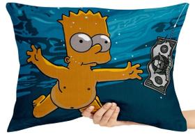 Almofada Gigante retângular ou Quadrada simpsons bart dolar nirvana Almofada Gigante retângular ou Quadrada simpsons bart dolar nirvana