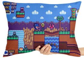 Almofada Gigante retângular ou Quadrada sonic video game Almofada Gigante retângular ou Quadrada sonic video game