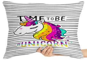 Almofada Gigante retângular ou Quadrada unicornio time to be Almofada Gigante retângular ou Quadrada unicornio time to be