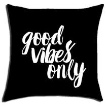 Almofada Good Vibes Preta Almofada Good Vibes Preta