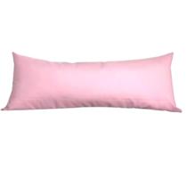 Almofada Grande 35X95 Para Dormir de Lado Encosto de Corpo Travesseiro Tumblr Decoração Rosa