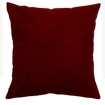 Almofada Grande Encosto Apoio Cama Sofá Poltrona Almofadão Yoga Enchimento Silicone Antialérgico Vinho Bordô 80x80