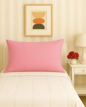 Almofada Grande Encosto Apoio Lombar Almofadão Leitura Estudo Cama Sofá Pallet Rosa 80x60