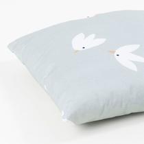 Almofada Grande Quadrada/Pássaros Azul - 40cmx40cm