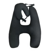 Almofada H De Dormir Para Carro Com Almofada Pescoço Preto Almofada H De Dormir Para Carro Com Almofada Pescoço Preto