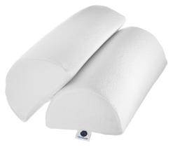 Almofada Half Moon Bolster AllSett Health Memory Foam, pacote com 2 Almofada Half Moon Bolster AllSett Health Memory Foam, pacote com 2