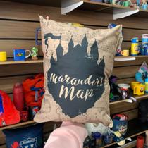 Almofada Harry Potter Mapa do Maroto Carta Laço